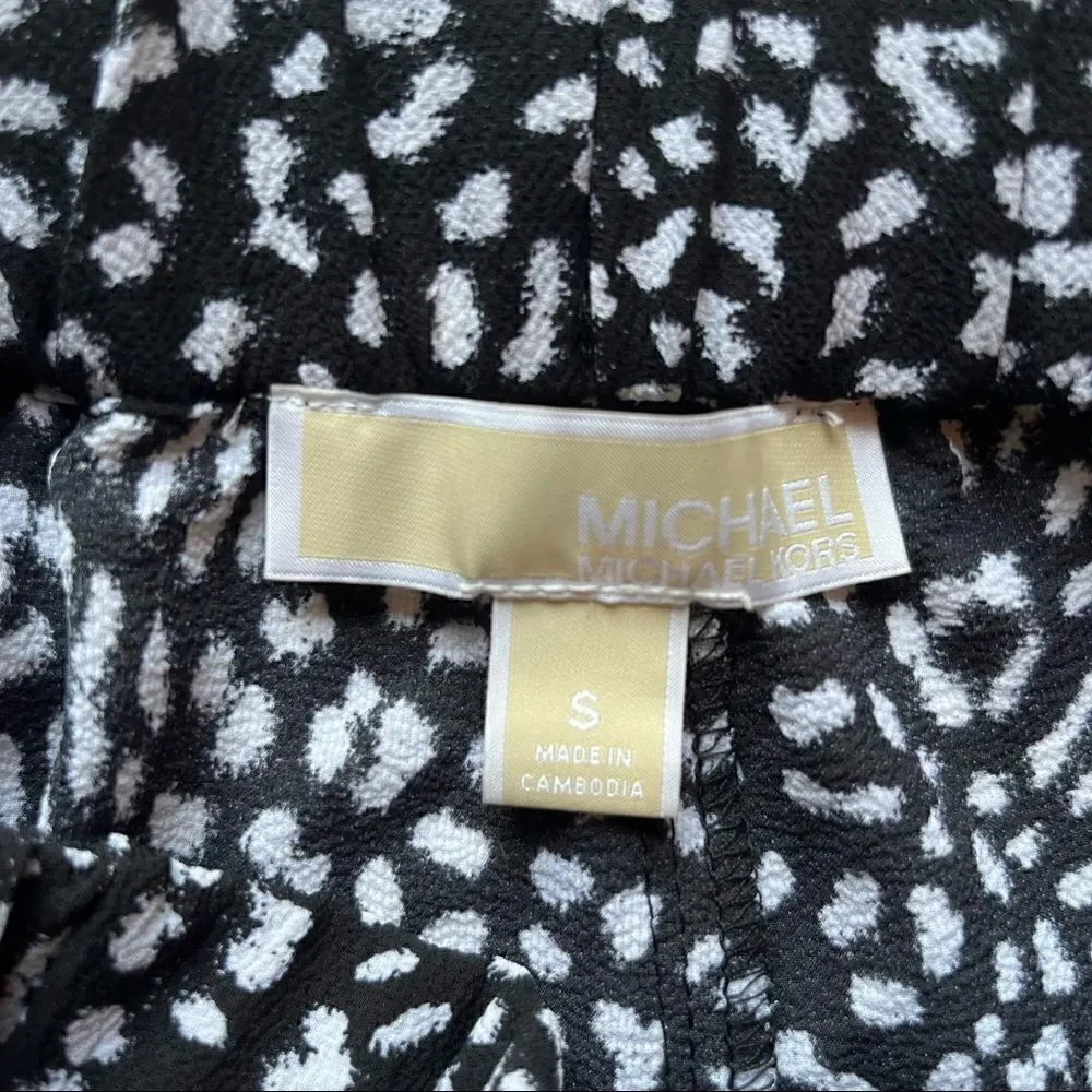 Michael Kors Capris black and white Small, wide elastic waist with draw string